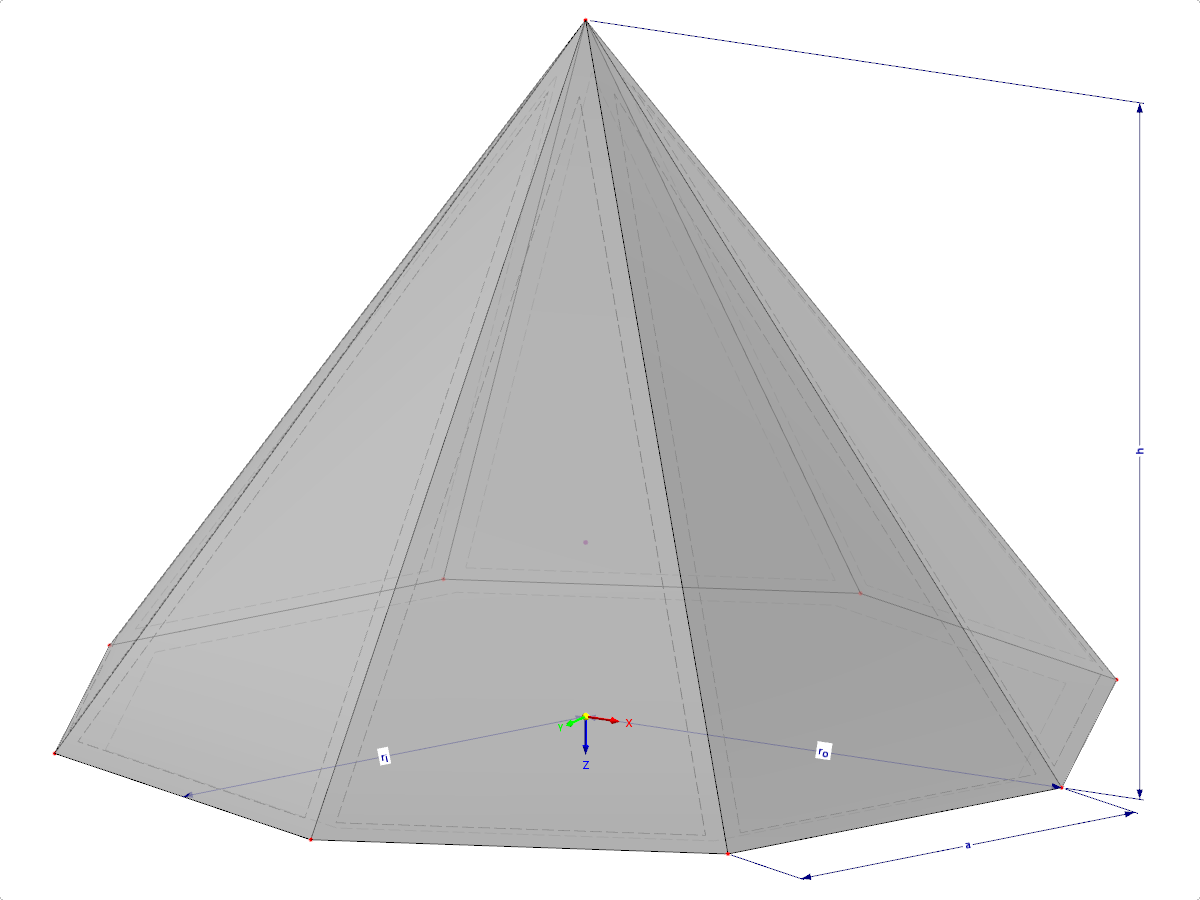 Modelo 002209 | SLD041 | Input via Length of Edge, Circumscribed Circle Radius, or Inscribed Circle Radius, with Parameters