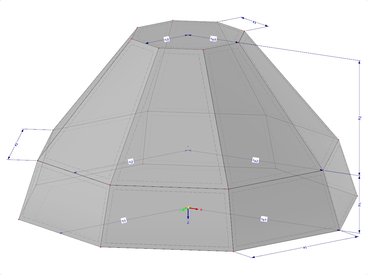 Modelo 002213 | SLD044 | Input via Length of Edge, Circumscribed Circle Radius, or Inscribed Circle Radius, with Parameters