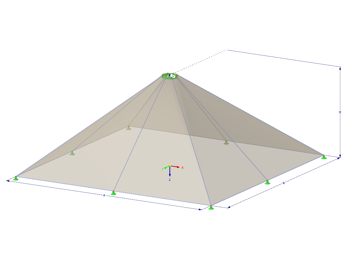 Modelo 002417 | TMS012 | Estructura de membrana extensible con parámetros