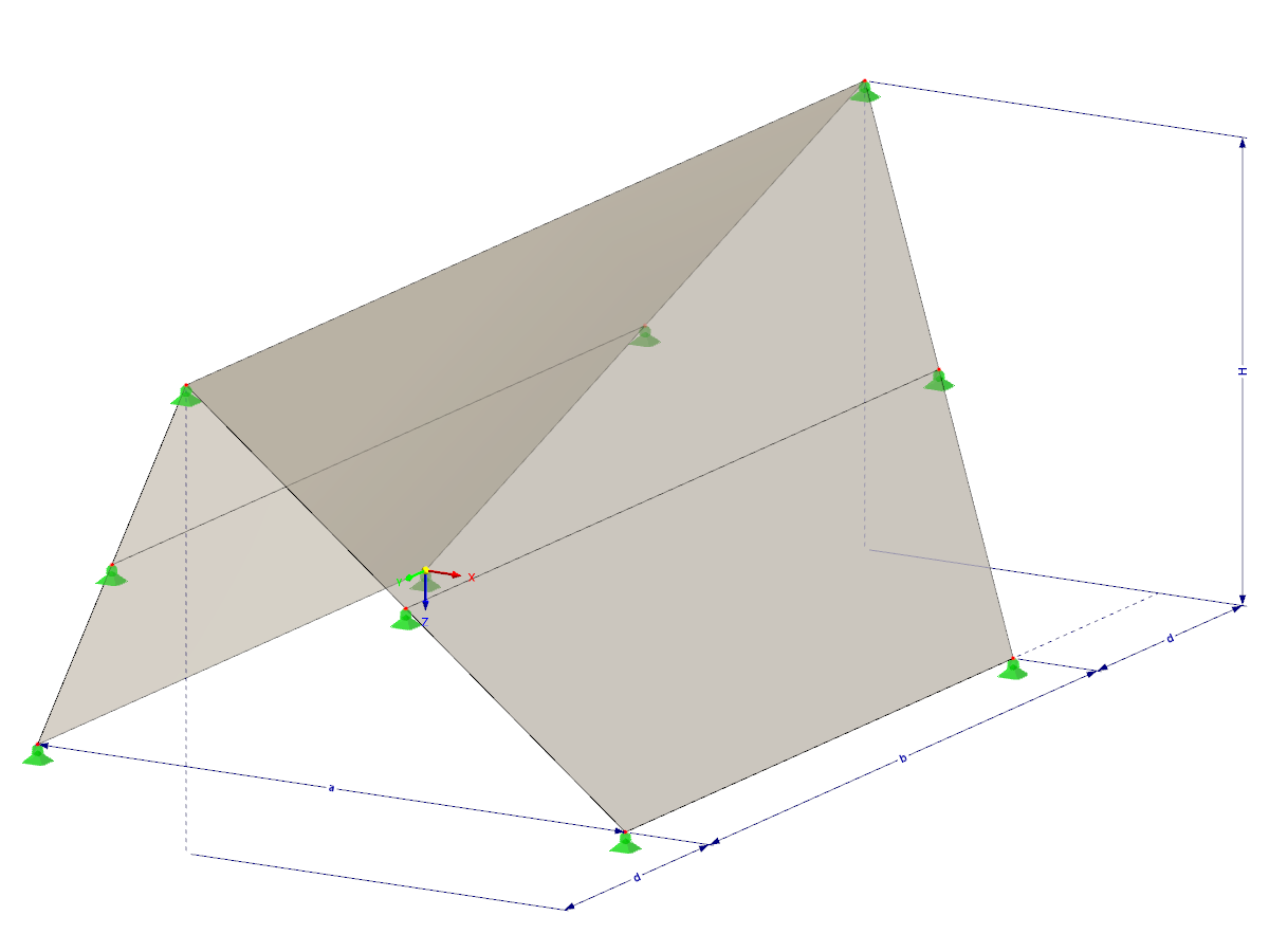 Modelo 002430 | TMS019 | Estructura de membrana extensible con parámetros