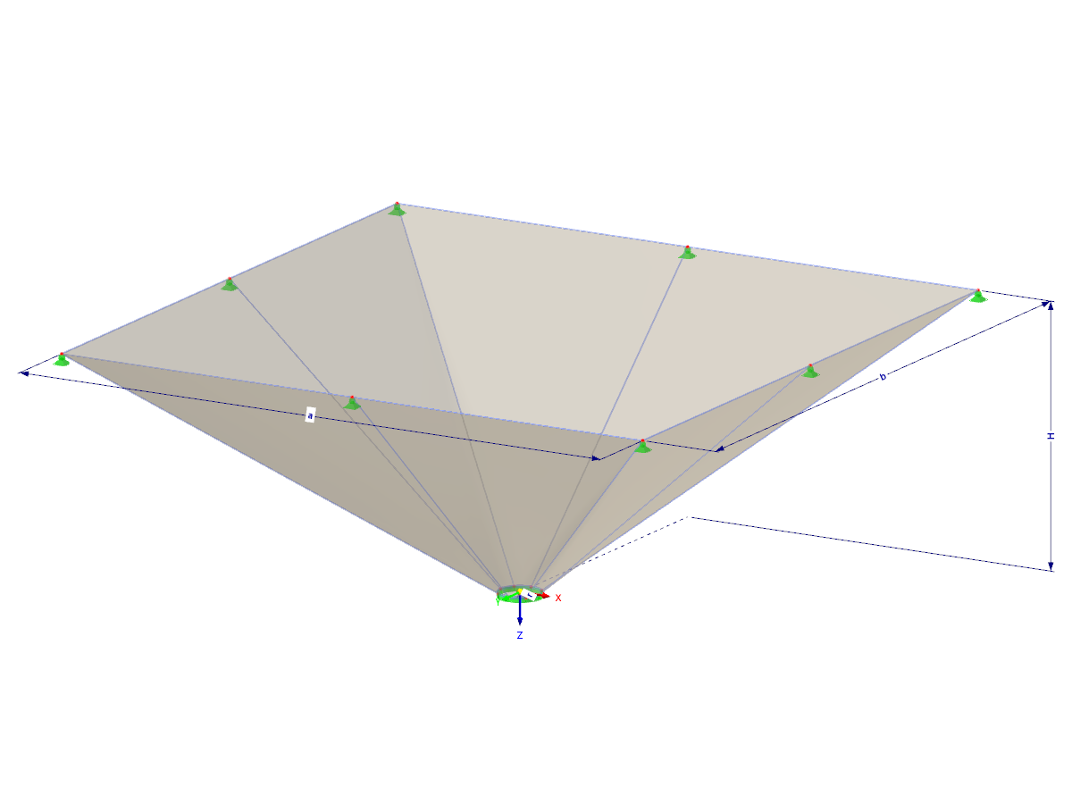 Modelo 002474 | TMS012-b | Estructura de membrana extensible con parámetros