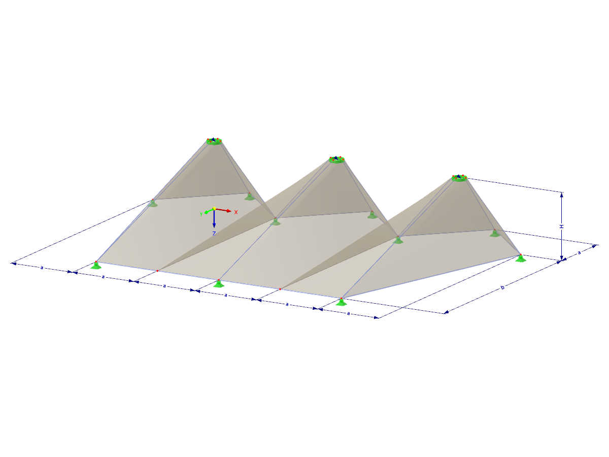 Modelo 002541 | TMS033 | Estructura de membrana extensible con parámetros