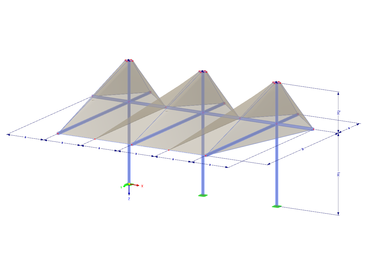 Modelo 002559 | TMS033-b | Estructura de membrana extensible con parámetros