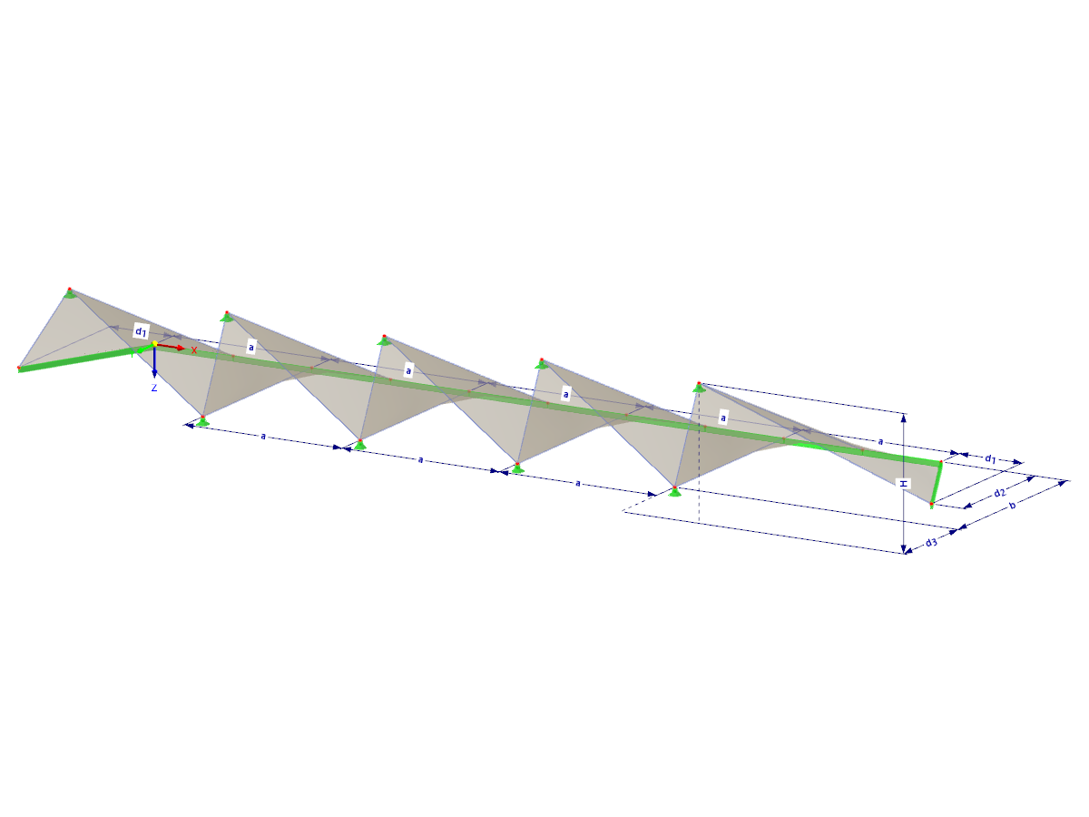 Modelo 002696 | TMS043 | Estructura de membrana extensible con parámetros