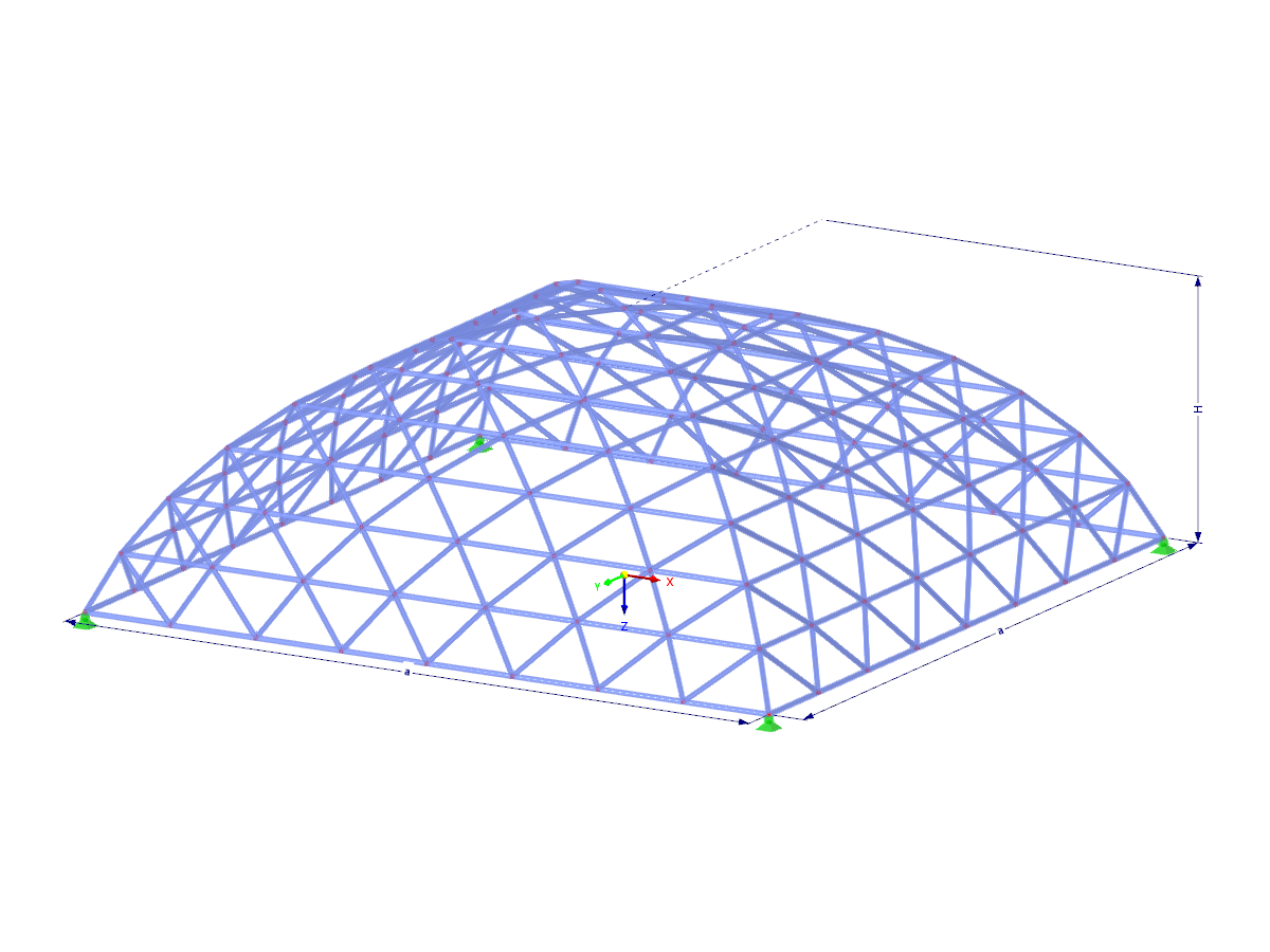 Modelo 003593 | TSC003 | Sistema de celosía para planos de curva simple con parámetros