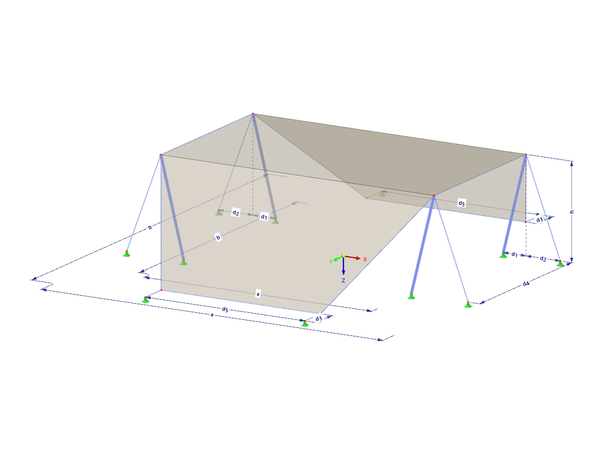 Modelo 003793 | TMS055 | Estructura de membrana extensible con parámetros