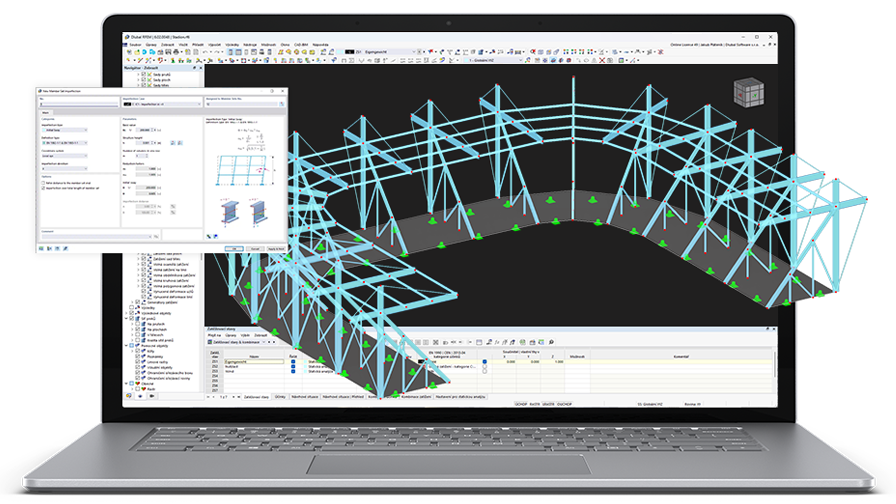 Estructura de hormigón para rótulos RFEM