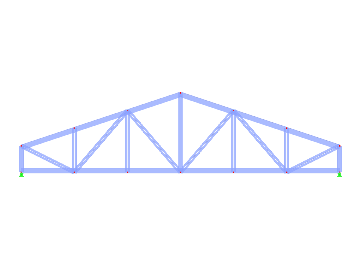 Modelo 004126 | FT452-a | Truss de doble inclinación