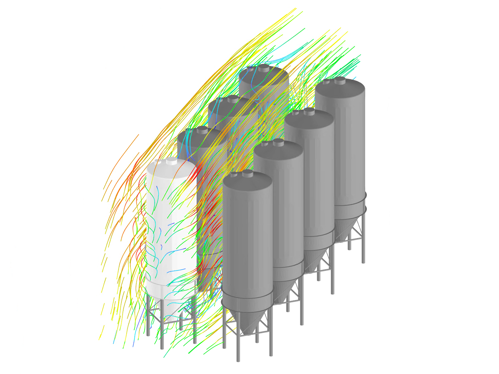 Modelo 004154 | Modelo con 8 silos