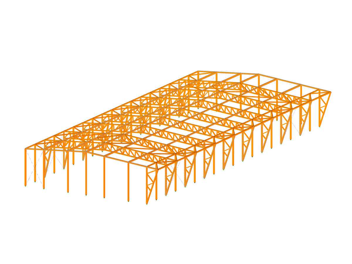 Modelo 004181 | Nave industrial de madera