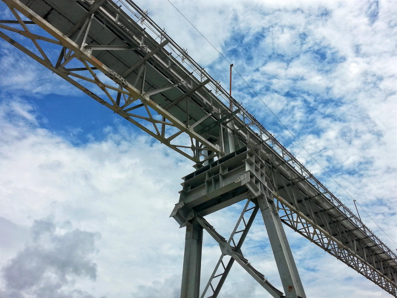 Puente de transportadora para sistema de transportadora de banda, Uzbekistán