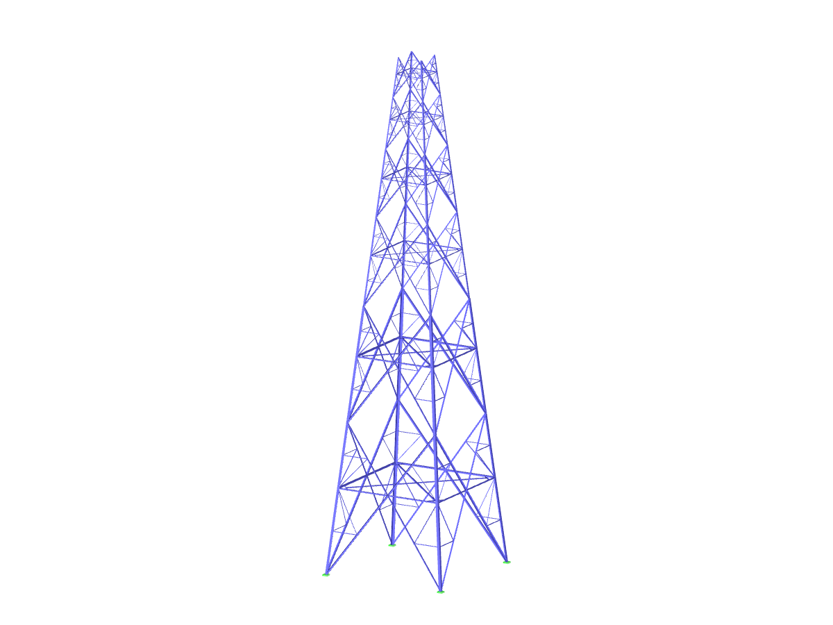 Modelo 004269 | Torre piramidal de seis troncos