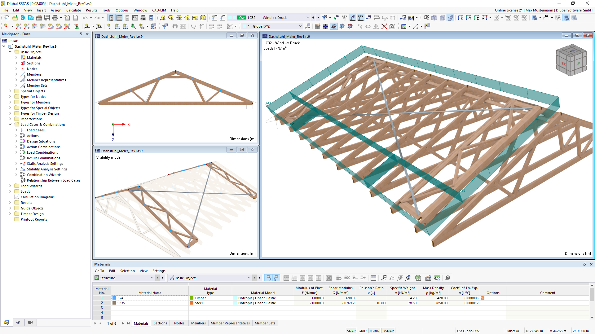 Software de análisis y dimensionamiento para estructuras de madera