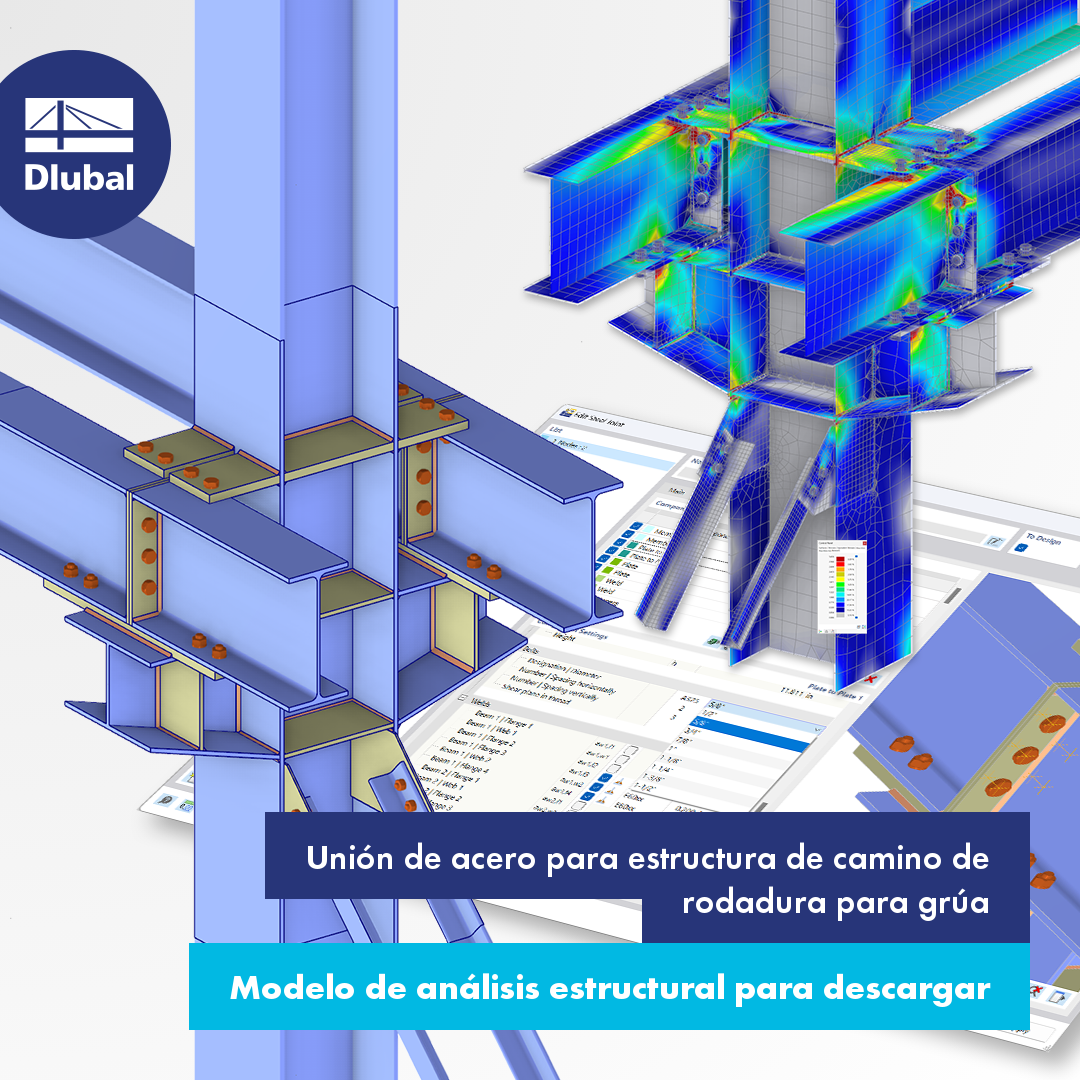 Unión de acero para estructura de camino de rodadura para grúa