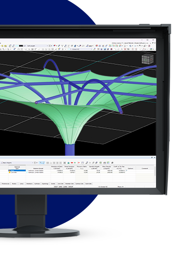 Pantalla con estructuras