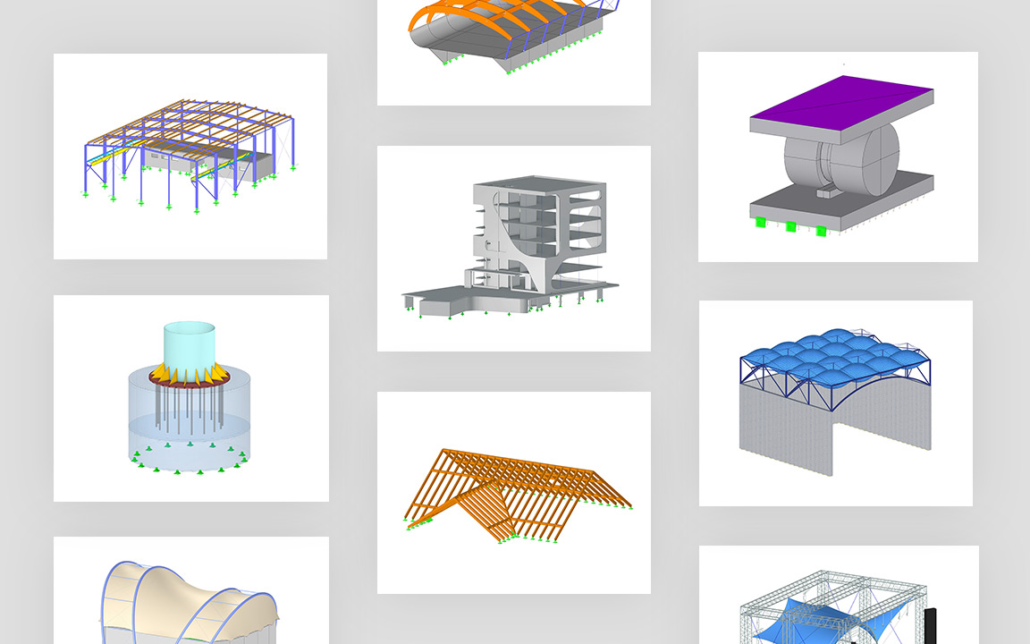 Plantillas de entrenamiento de modelos gratuitos de estructuras de hormigón, acero, madera y uniones acero