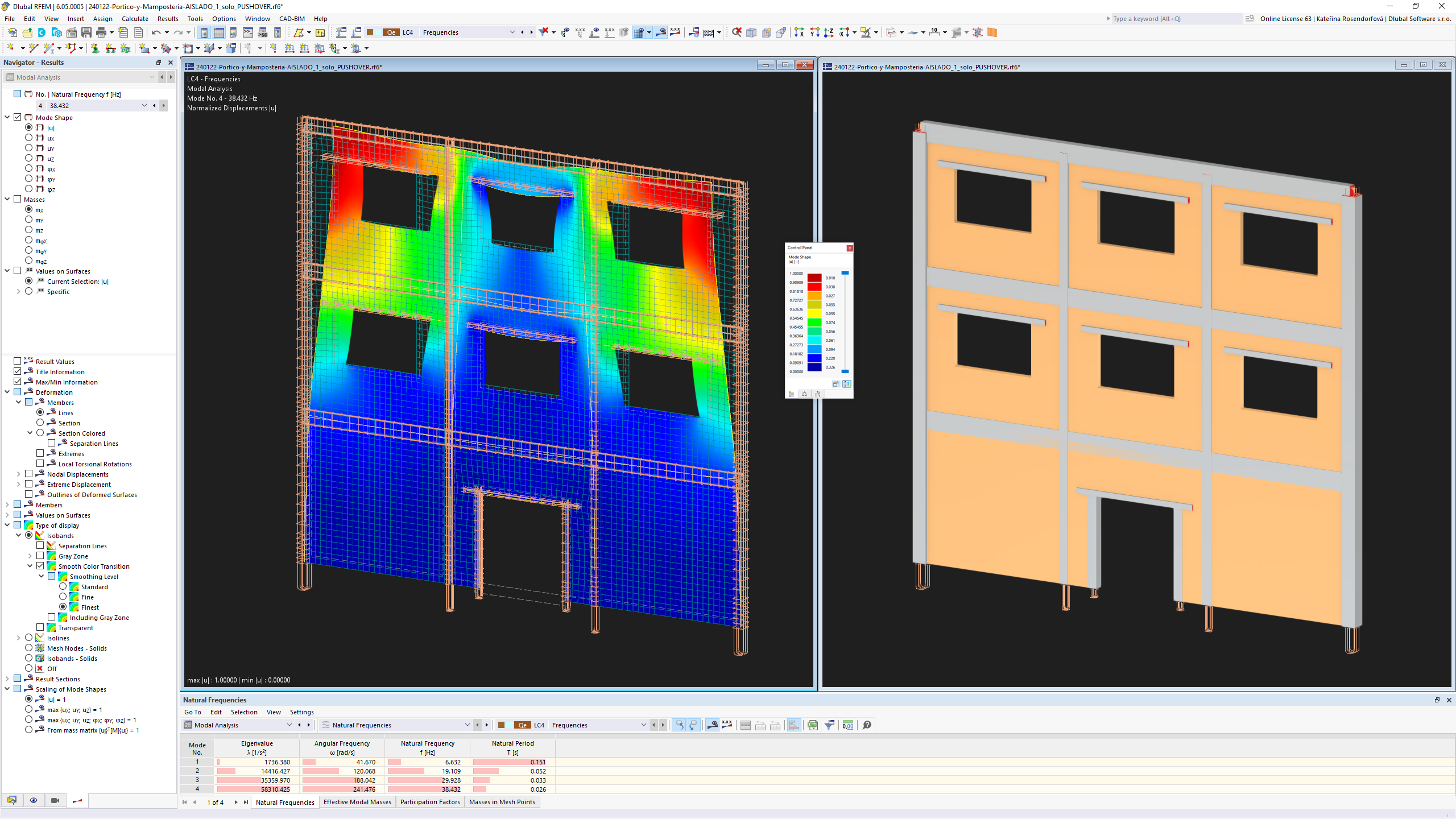 Cálculo de estructuras de fábrica en RFEM 6