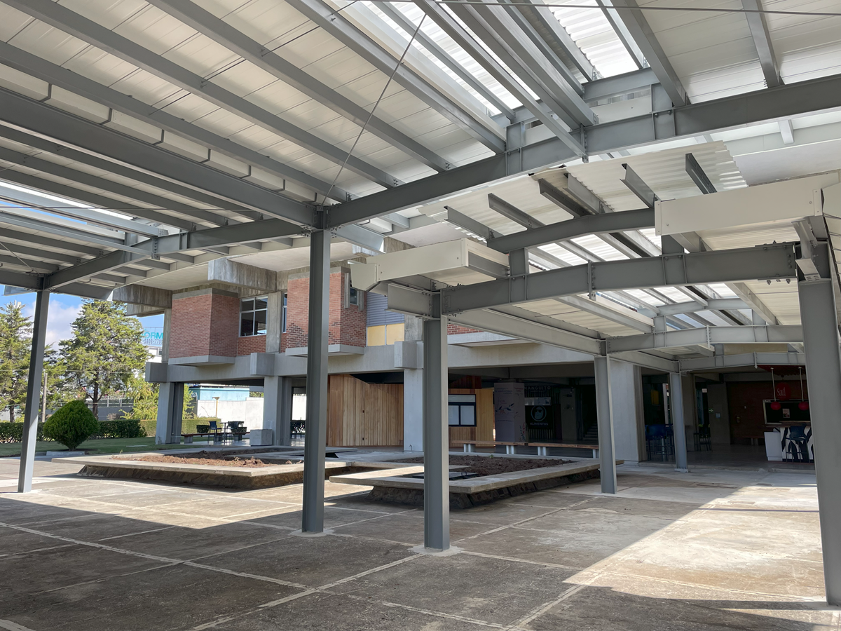 Vista de la pérgola desde dentro (© Ing. Enrique de León)