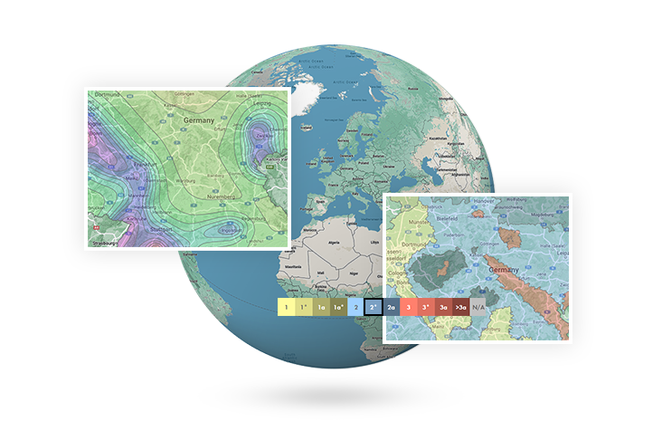 Banner de herramientas de zonas geográficas