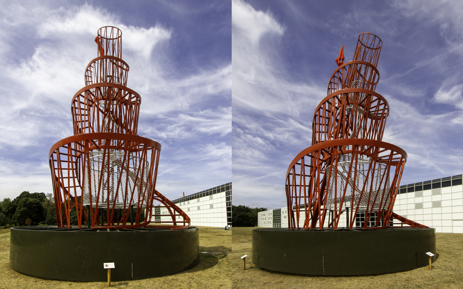 Modelo del "Monumento a la Tercera Internacional" proyectado en el Sainsbury's Centre (Inglaterra)