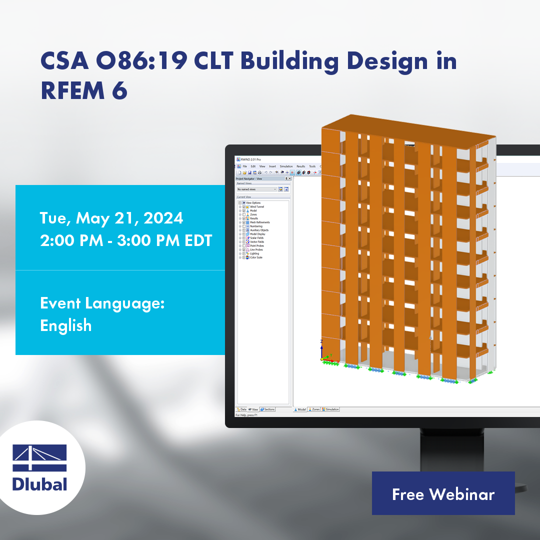 Cálculo de edificios de CLT con CSA O86:19 en RFEM 6