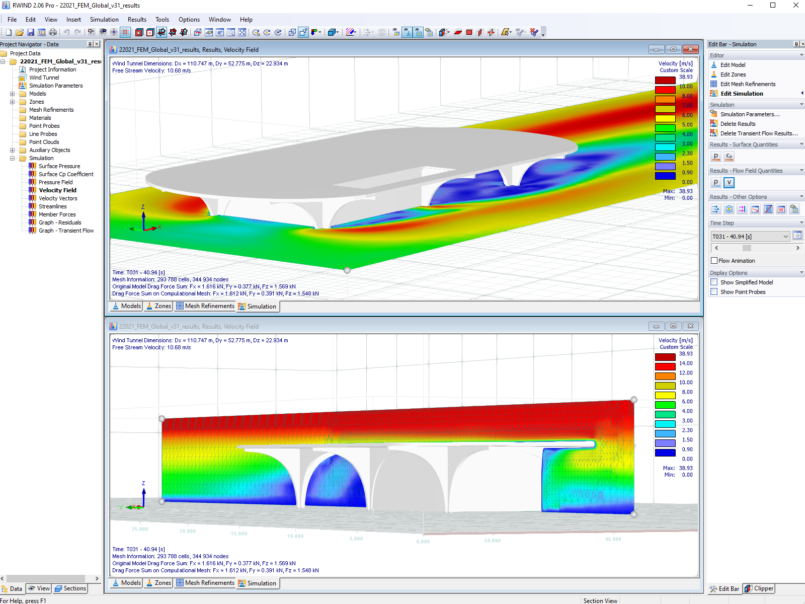 Modelo de la estación de carga Better Energy en RWIND