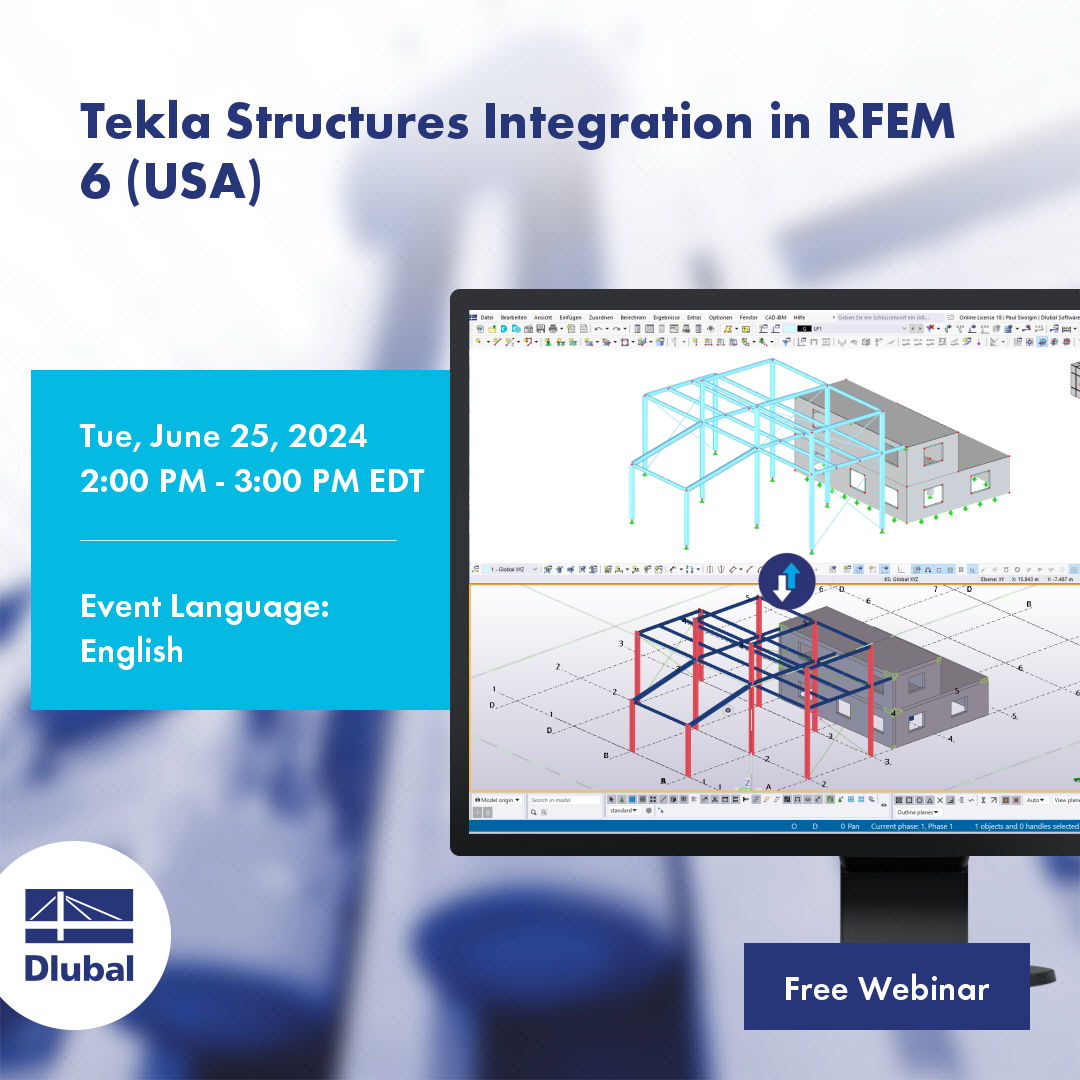 Integración de Tekla Structures en RFEM 6 (Estados Unidos)