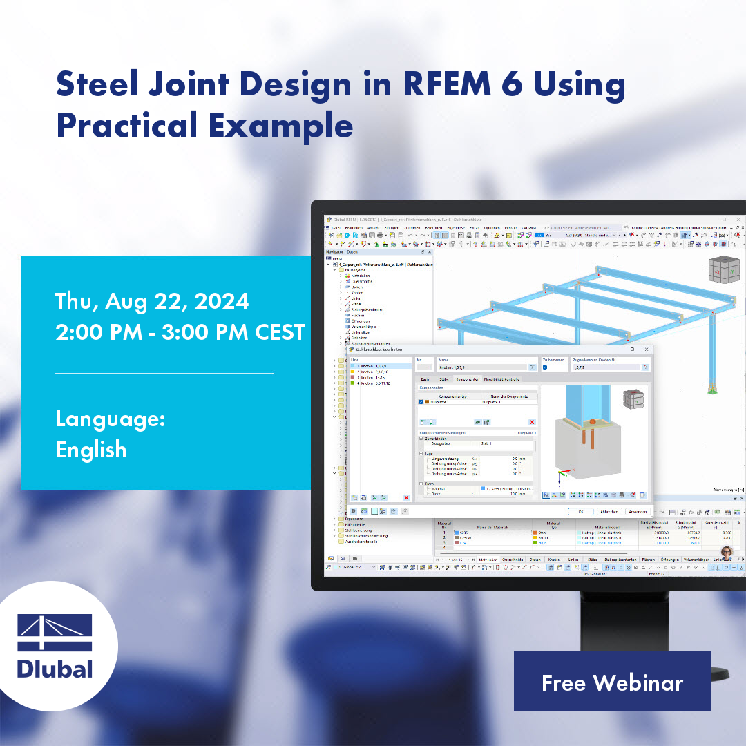 Cálculo de uniones de acero en RFEM 6 con un ejemplo práctico