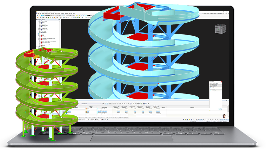 Soluciones para piscinas y parques acuáticos en RFEM 5