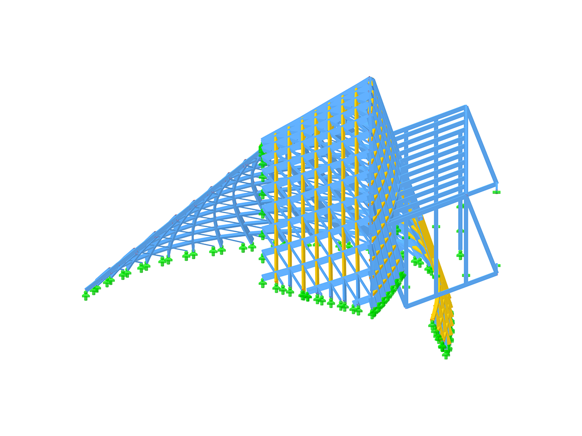 Estructura de fachada de acero