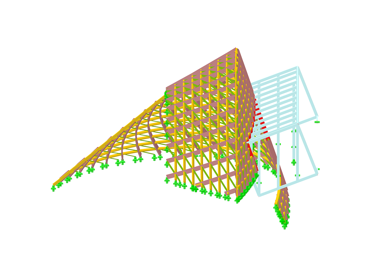 Estructura de fachada de acero