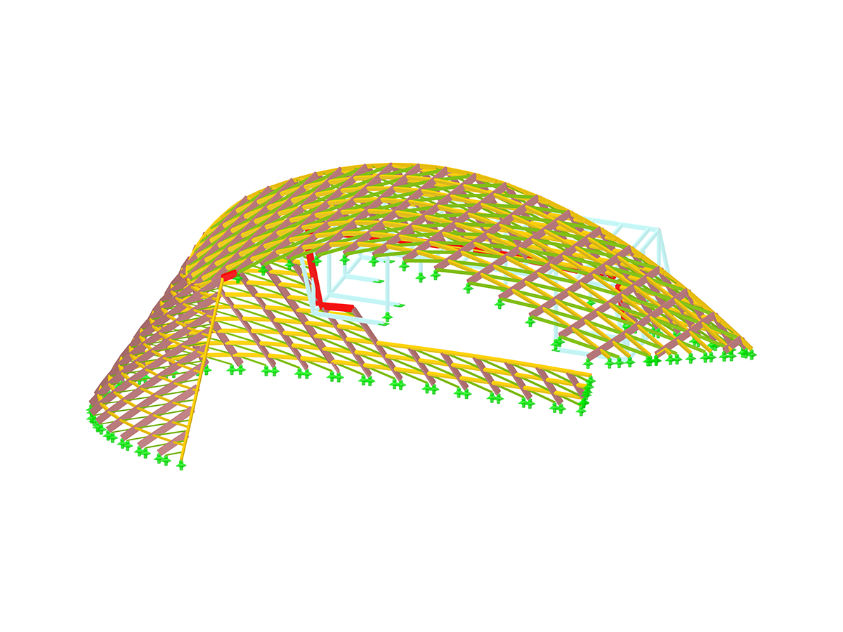 Estructura de fachada de acero