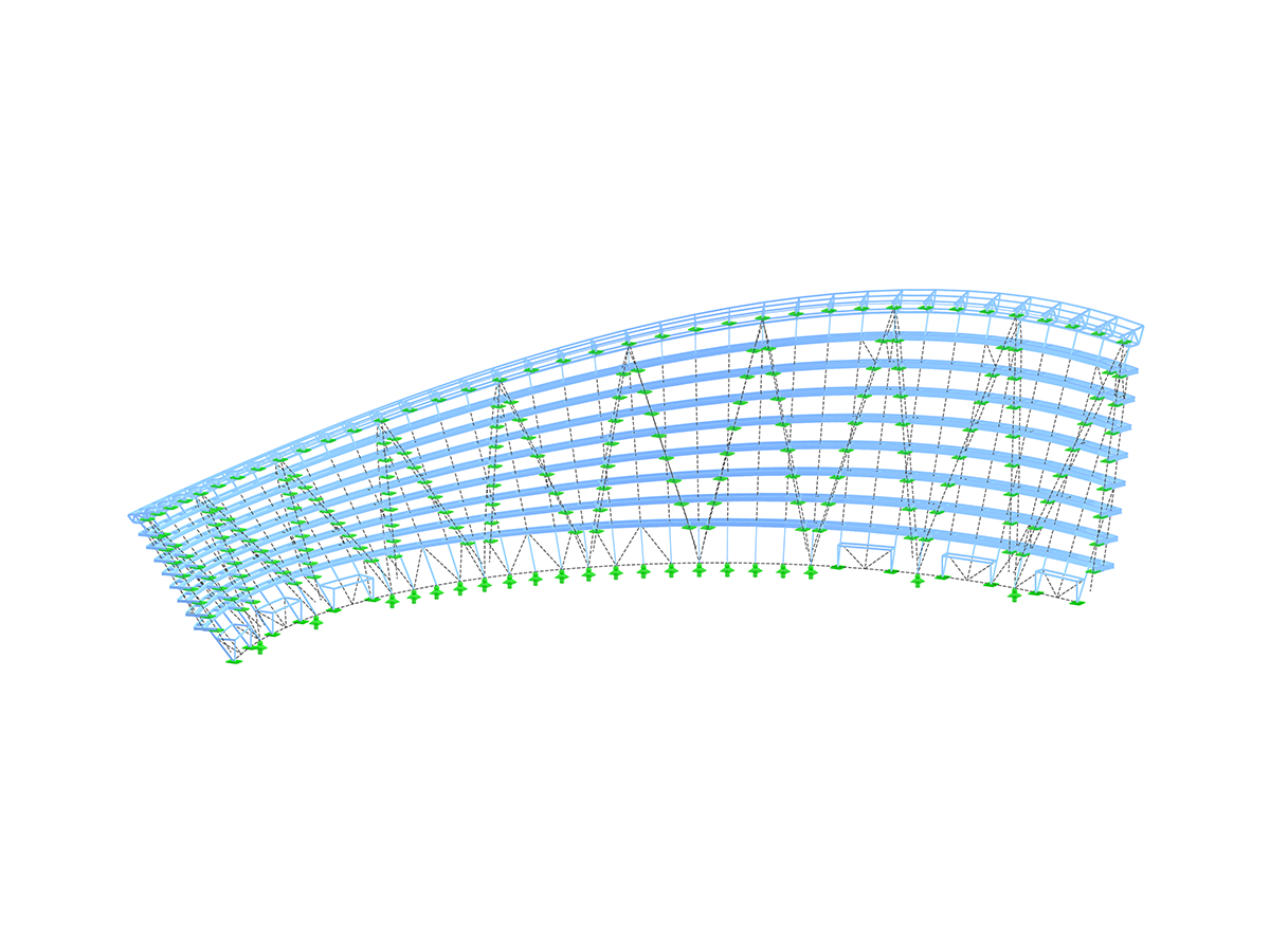 Estructura de fachada de acero