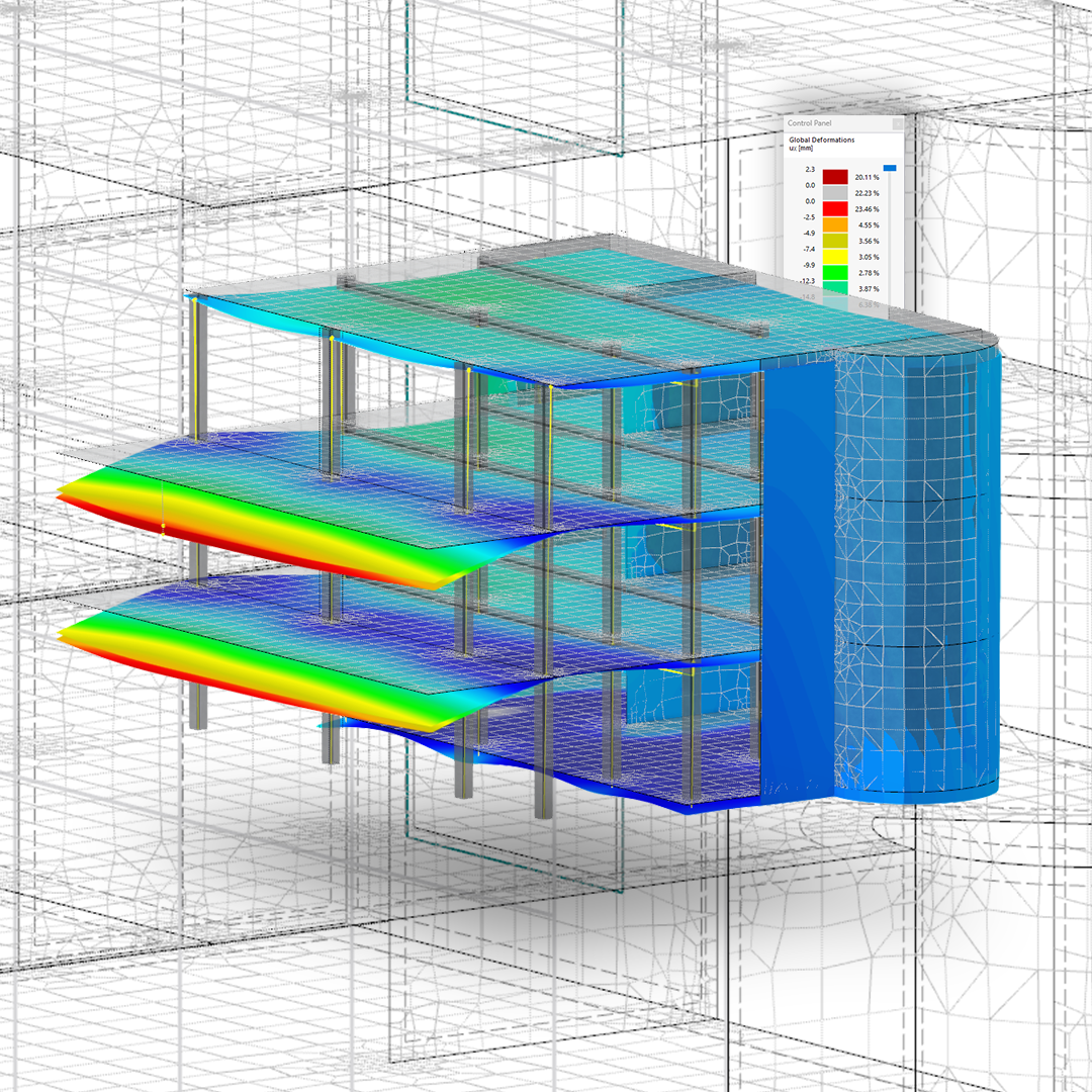 Modelo para descarga | Edificio de hormigón armado