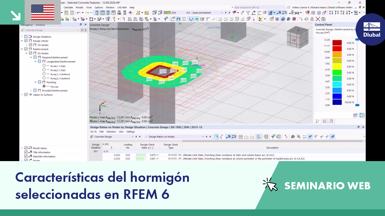 VG005051 | SEMINARIO WEB | Características del hormigón seleccionadas en RFEM 6