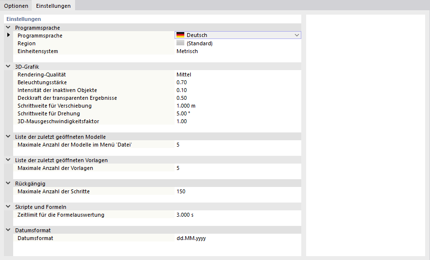 Registrar 'Configuraciones'