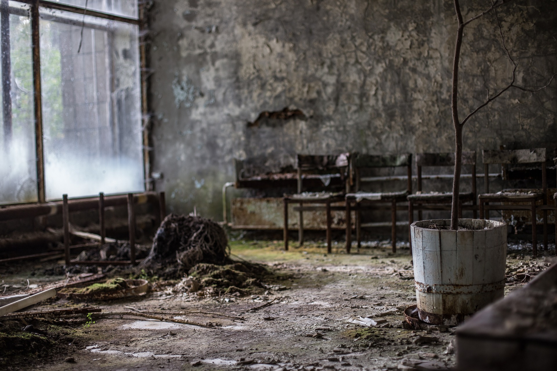 Ruinas de Prypiat, cerca de la planta nuclear de Chernobyl, atraen numerosos turistas.