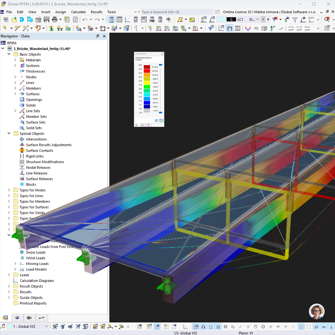 Modelo para descargar | Puente de madera y acero