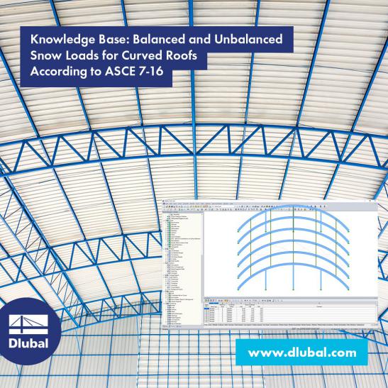 Balanced and Unbalanced Snow Loads for Curved Roofs According to the ASCE 7-16