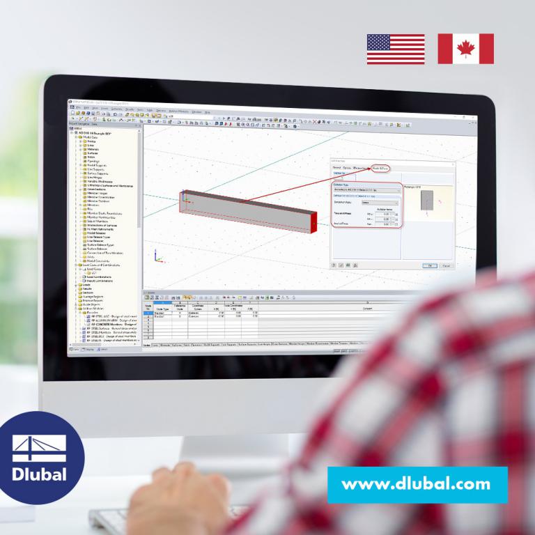 Concrete Stiffness Modification in RFEM According to ACI 318-14 and CSA A23.3-14