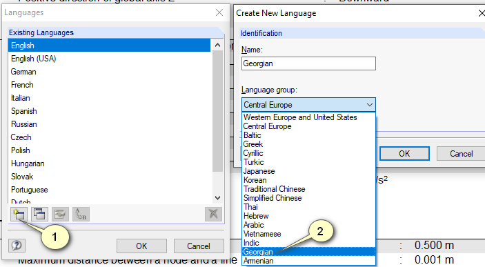 Create new language for printout report