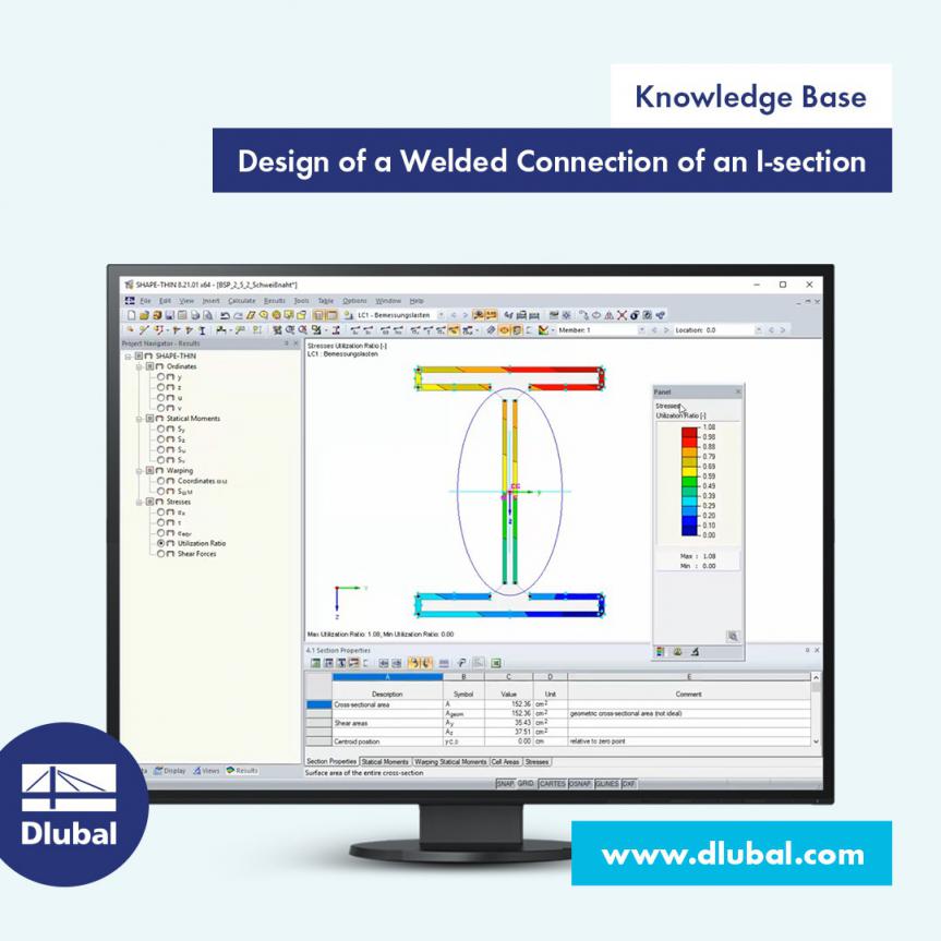 Designing Welded Connection of I-Section