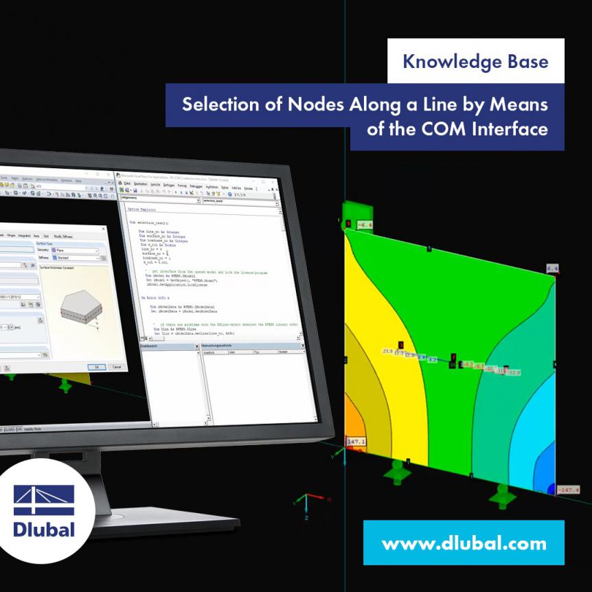 Selektion von Knoten entlang einer Linie mit Hilfe der COM-Schnittstelle