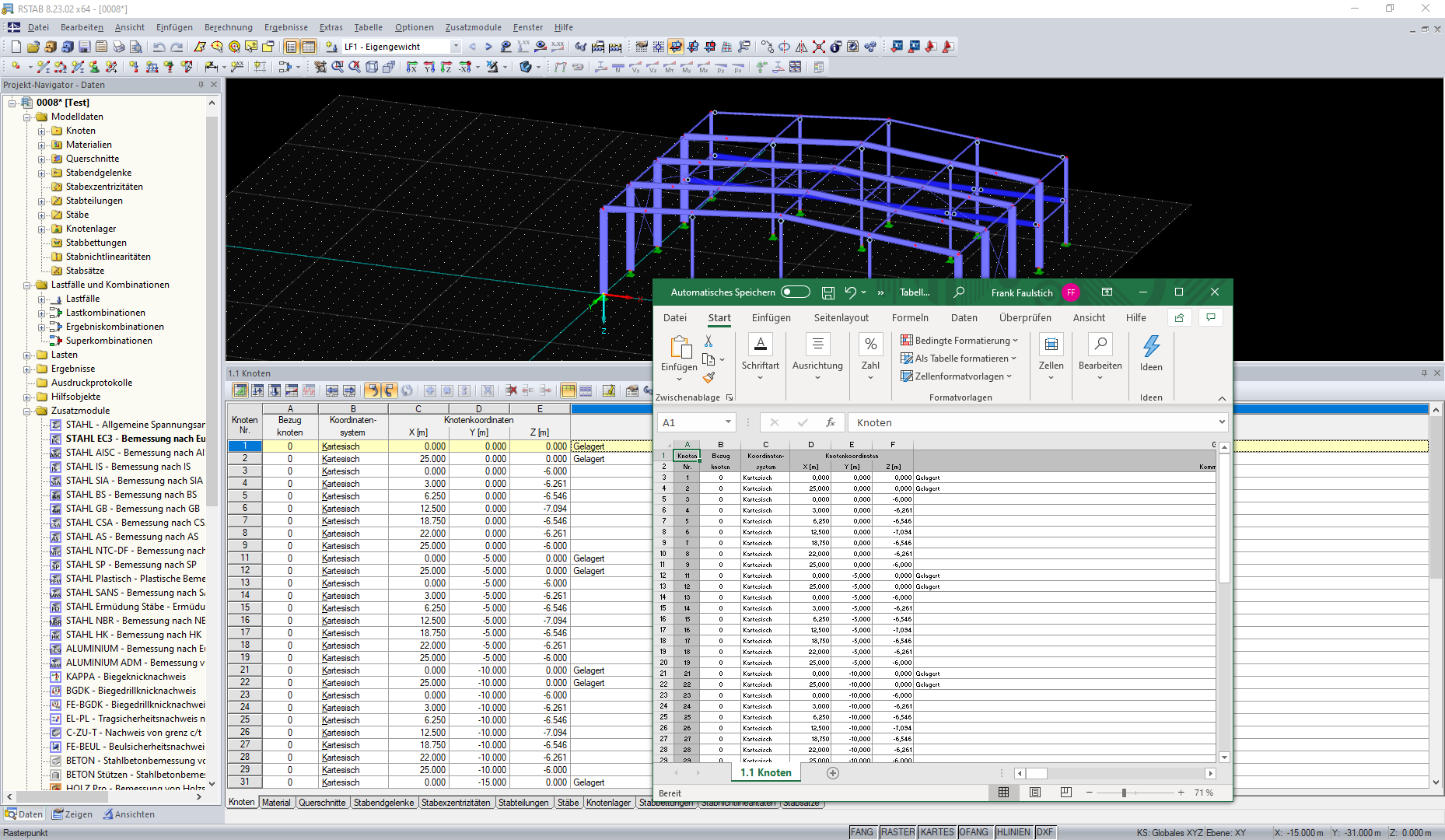 Excel-Export