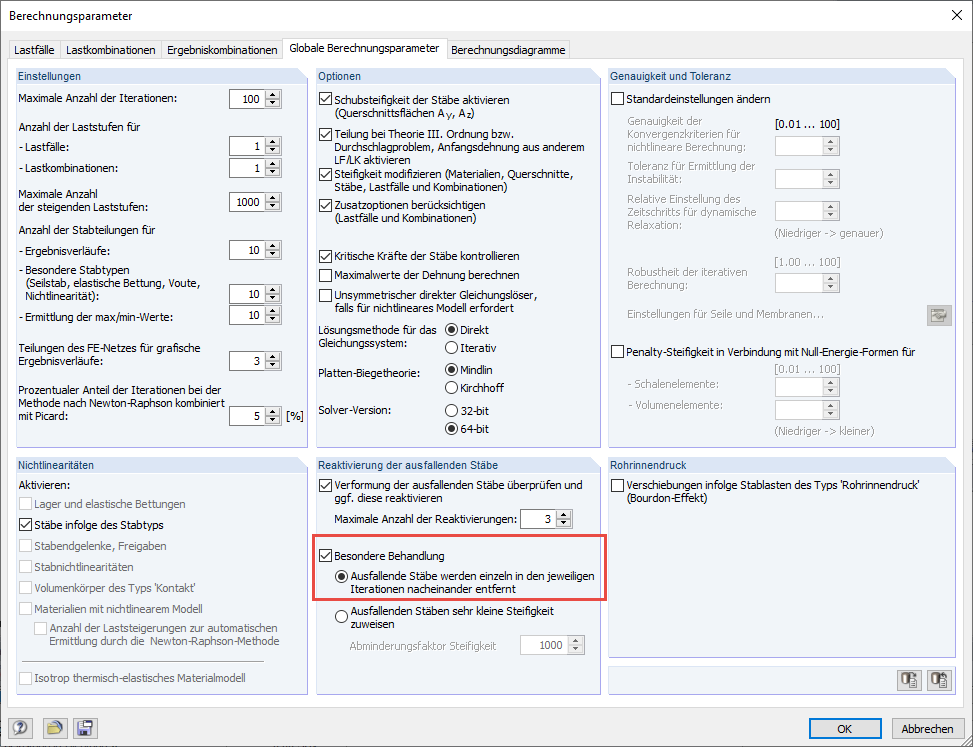 Berechnungsparameter