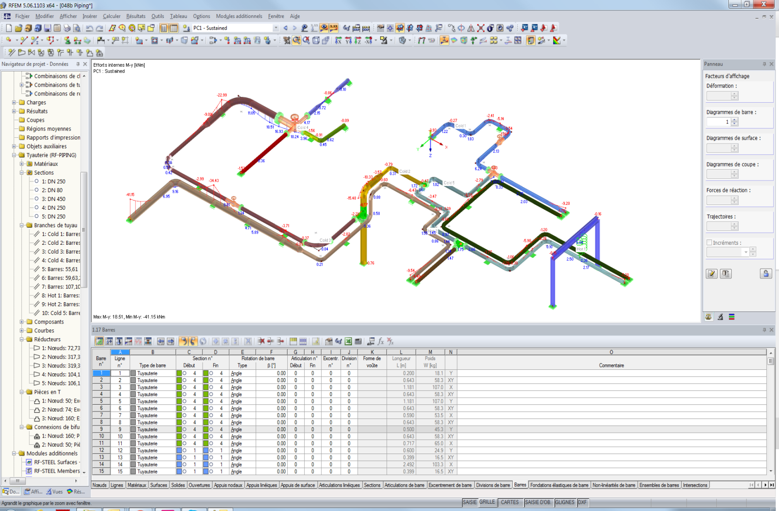 Système de tuyauterie dans RFEM