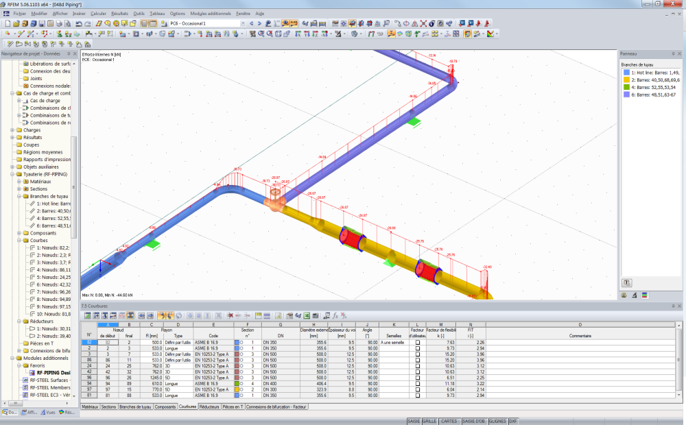 Affichage des résultats dans RFEM