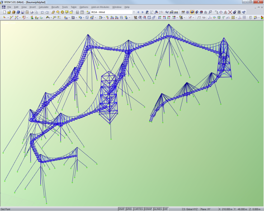 Skywalk Allgäu - site d'accrobranche, Allemagne | Réalisé avec RFEM par Meyer + Schubart Wunstorf / Allemagne | www.meyer-schubart.de