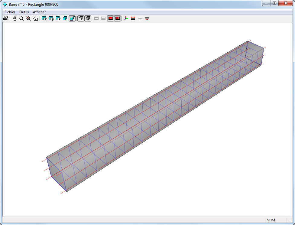 Rendu 3D des armatures