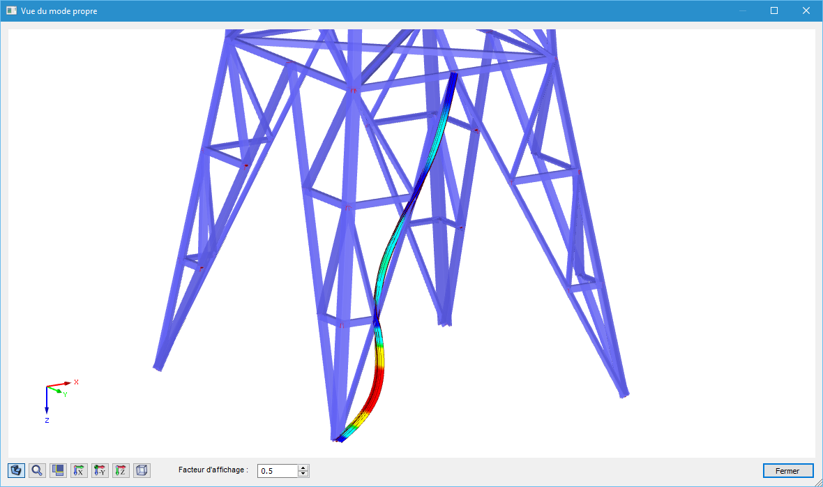 Darstellung der Eigenform eines Winkel-Profiles